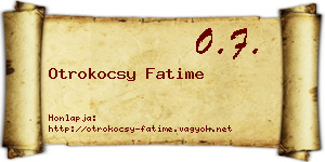 Otrokocsy Fatime névjegykártya